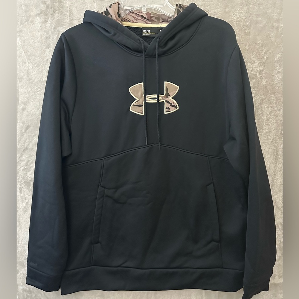 Under Armour‎ Men's Black Pullover Sweater Hoodie